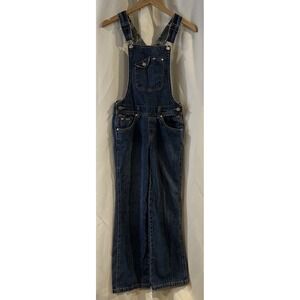 Vintage 90s Revolt‎ Bib Overalls Girls Denim Workwear Blue Y2K Size 14